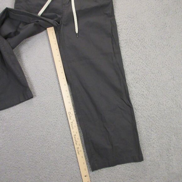 Vuori Womens Wide Leg Ripstop Pants size S Crop Drawstring Charcoal Gray VW416 - Picture 9 of 10